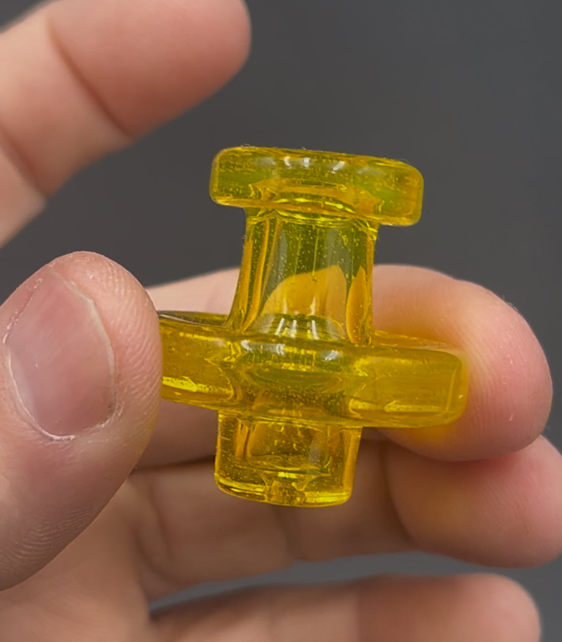 Terp slurper cap – transparent yellow