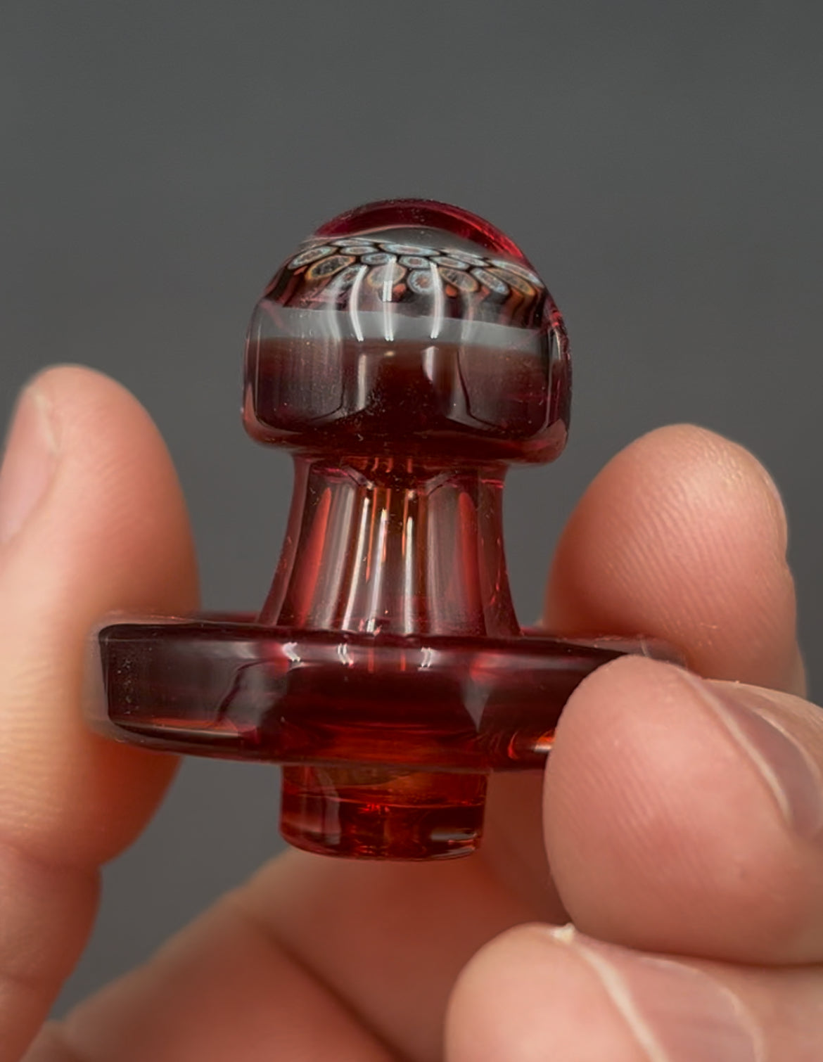 Terp slurper cap – moist raspberry with Millie