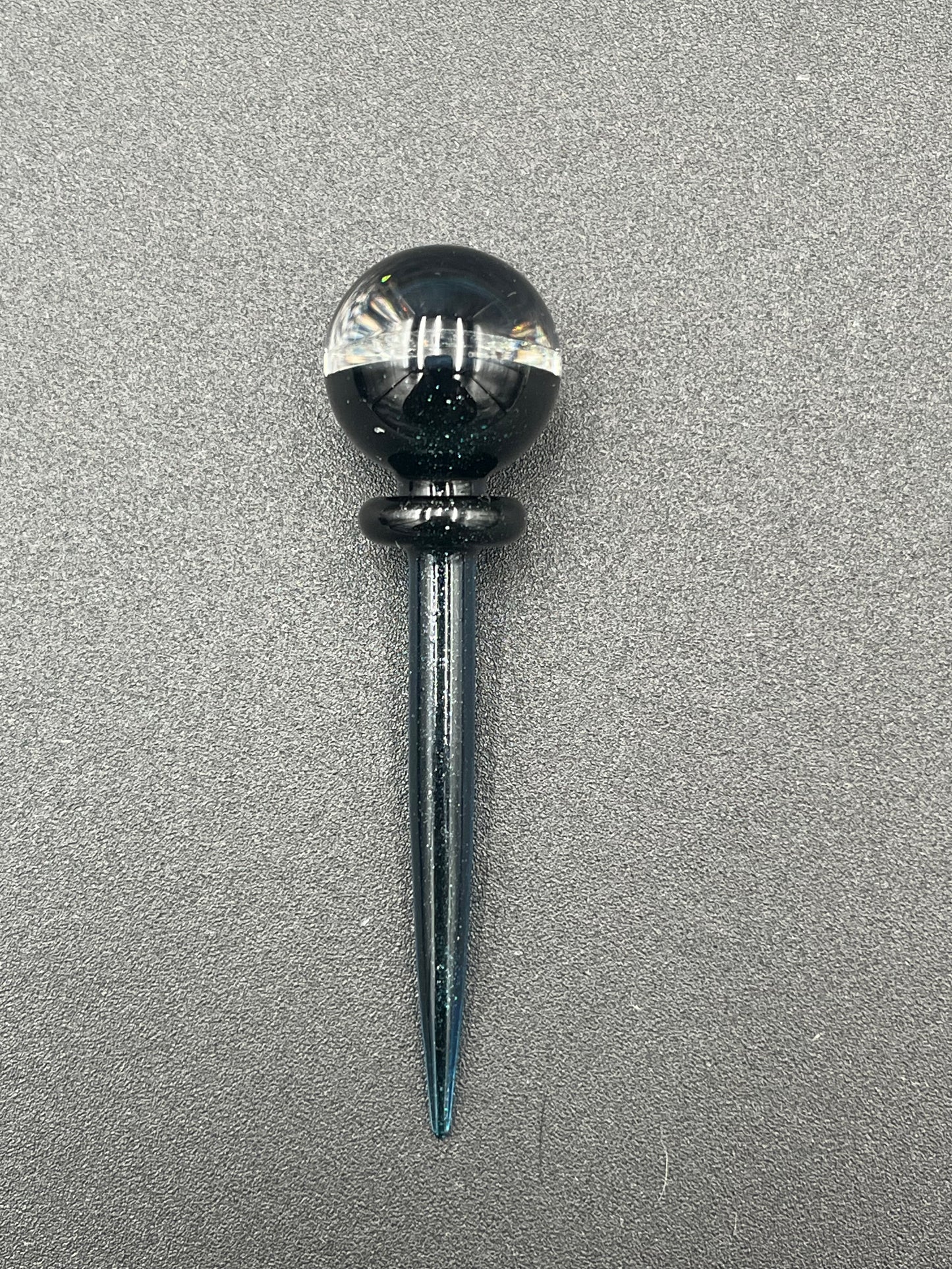 4 Hole Bowl with Dichroic Image Marble on Wand - 18mm