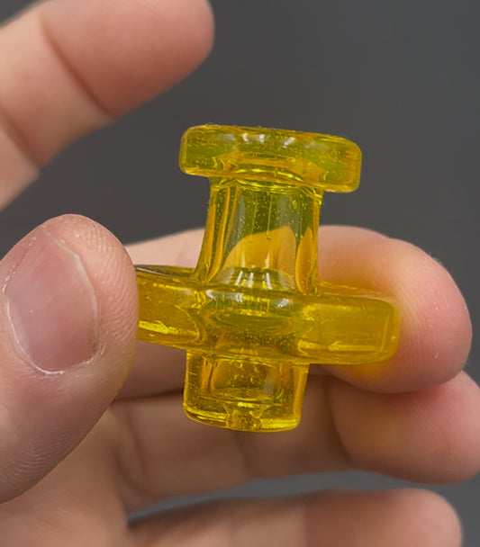 Terp slurper cap – transparent yellow