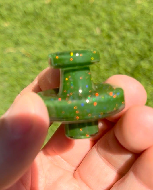 Crushed opal Terp Slurper cap - forest green
