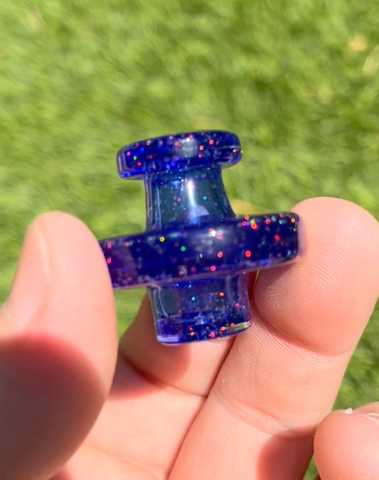 Crushed opal Terp Slurper cap - cobalt blue