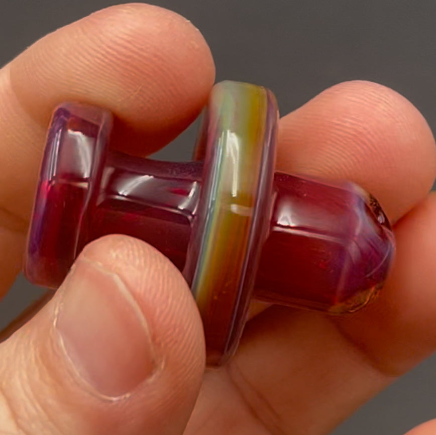 Spinner cap – purple rainbow